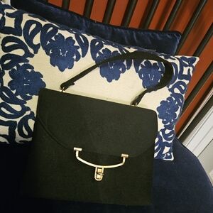 Bobbi Jerome Vtg black ladies purse L"7.5 W 9"
